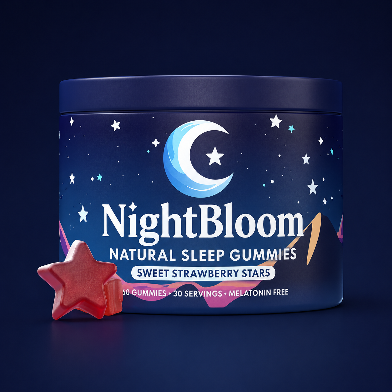 NightBloom melatonin-free sleep gummies